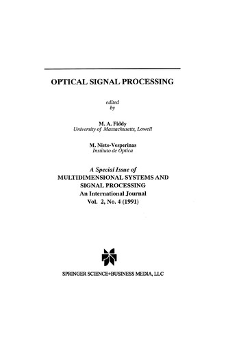 Optical Signal Processing