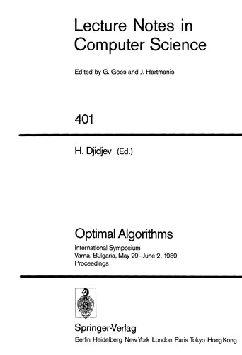 Optimal algorithms