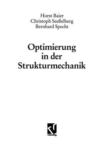 Optimierung in der Strukturmechanik