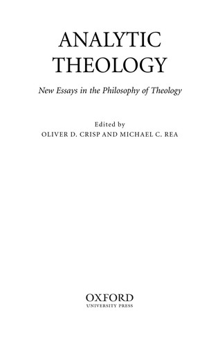 Analytic theology