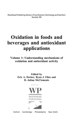 Oxidation in foods and beverages and antioxidant applications