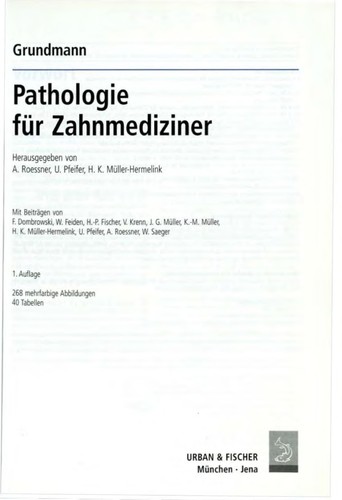 Pathologie für Zahnmediziner