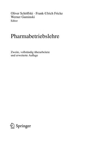 Pharmabetriebslehre