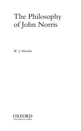 The philosophy of John Norris