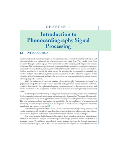 Phonocardiography signal processing