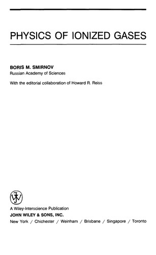 Physics of ionized gases