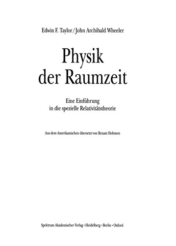 Physik der Raumzeit