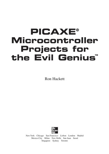 PICAXE microcontroller projects for the evil genius