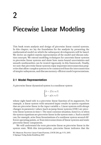 Piecewise linear control systems