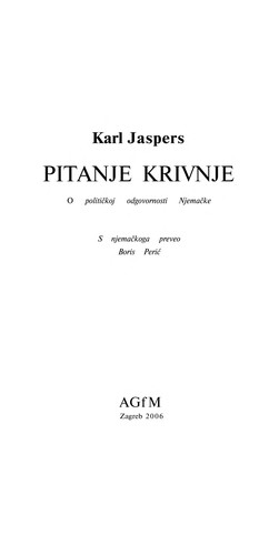 Pitanje krivnje