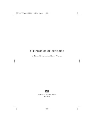 The politics of genocide