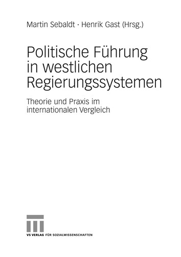 Politische Führung in westlichen Regierungssystemen