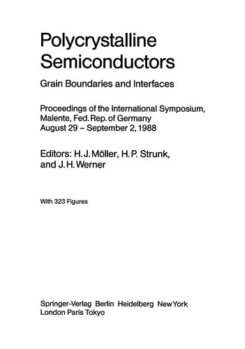 Polycrystalline Semiconductors