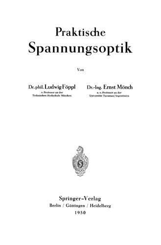 Praktische Spannungsoptik