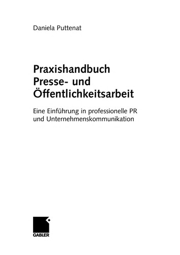 Praxishandbuch Presse- und Öffentlichkeitsarbeit