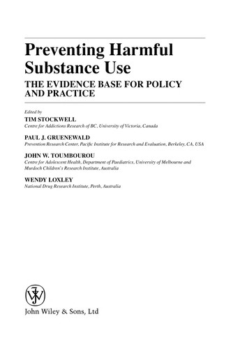 Preventing harmful substance use