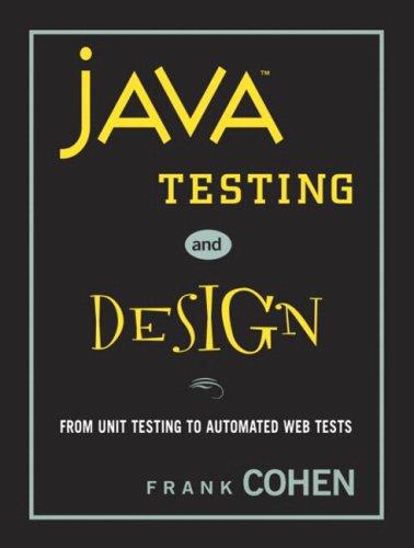 Java testing and design