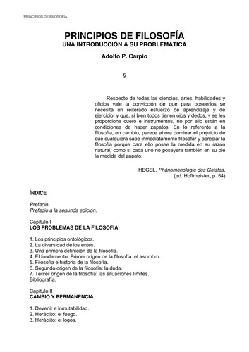 Principios de filosofía