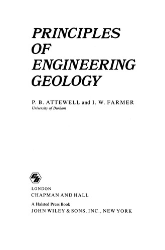 Principles of Engineering Geology