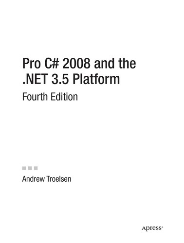 Pro CÄ 2008 and the .NET 3.5 platform
