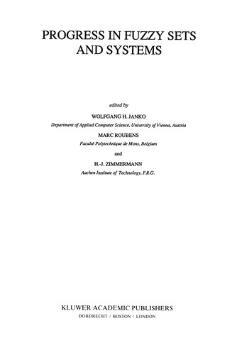 Progress in Fuzzy Sets and Systems