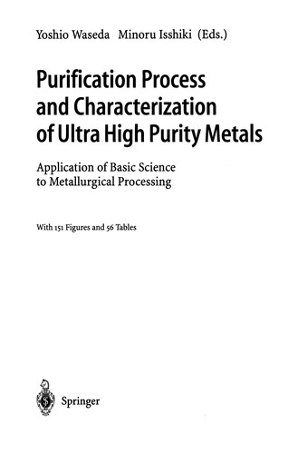 Purification Process and Characterization of Ultra High Purity Metals