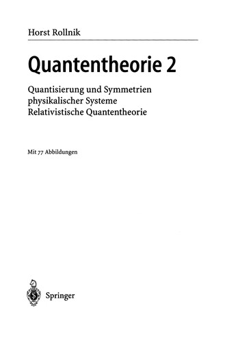 Quantentheorie 2