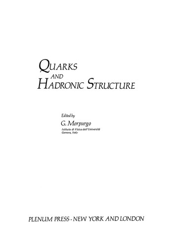 Quarks and Hadronic Structure