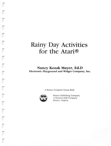 Rainy day activities for the Atari