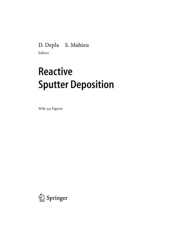 Reactive Sputter Deposition
