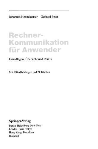 Rechner-Kommunikation für Anwender