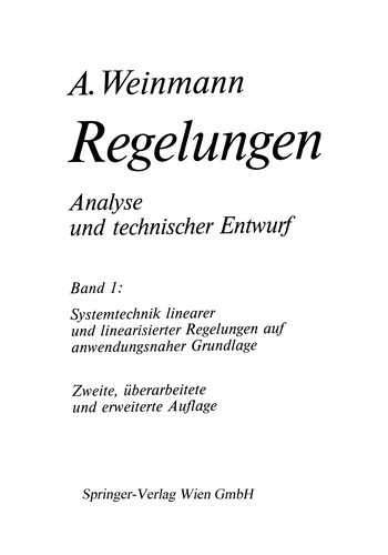 Regelungen. Analyse und technischer Entwurf
