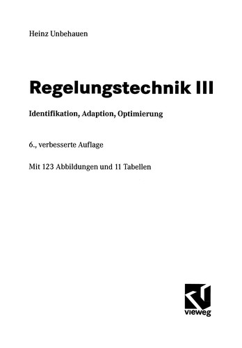 Regelungstechnik III