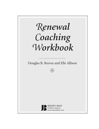 Renewal Coaching Workbook