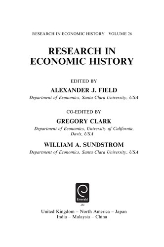 Research in economic history