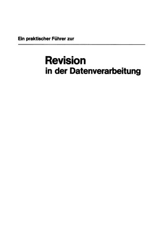 Revision in der Datenverarbeitung