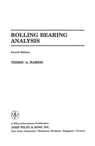 Rolling bearing analysis