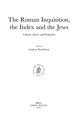 The Roman Inquisition, the Index and the Jews