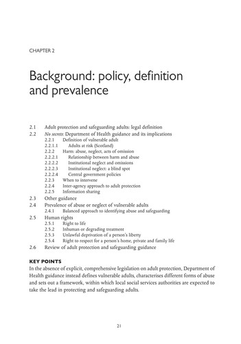 Safeguarding vulnerable adults and the law