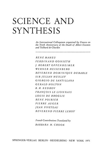 Science and Synthesis