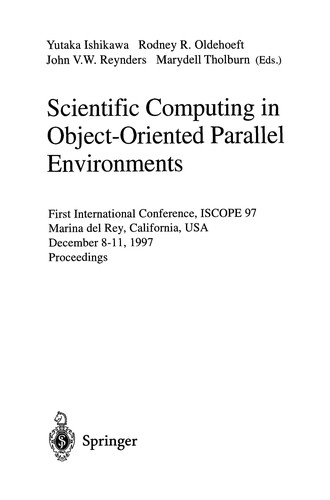 Scientific computing in object-oriented parallel environments