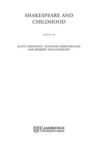 Shakespeare and childhood