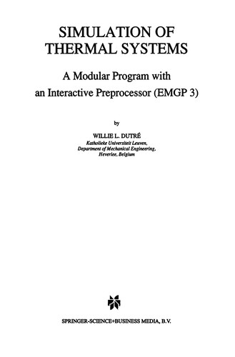 Simulation of Thermal Systems