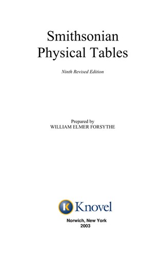 Smithsonian physical tables