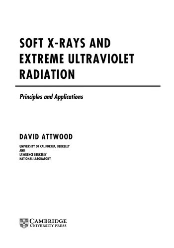 Soft x-rays and extreme ultraviolet radiation