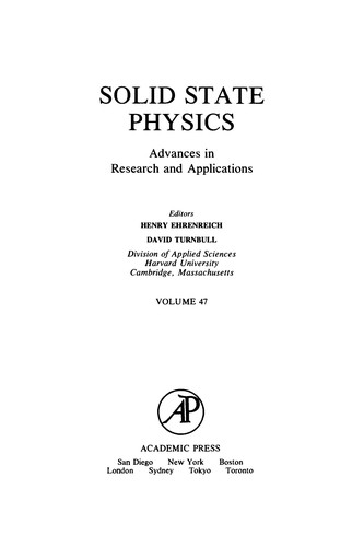Solid state physics