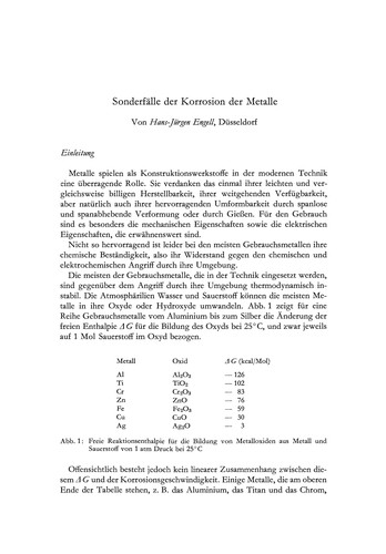 Sonderfälle der Korrosion der Metalle. Die mechanischen Eigenschaften der Stähle -- wissenschaftliche Grundlagen und Forderungen der Praxis