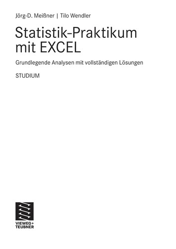 Statistik-Praktikum mit Excel