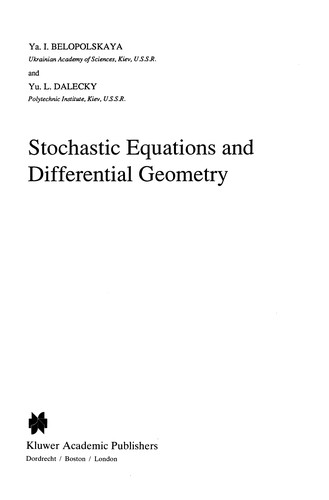 Stochastic Equations and Differential Geometry