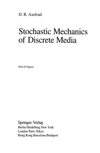 Stochastic Mechanics of Discrete Media